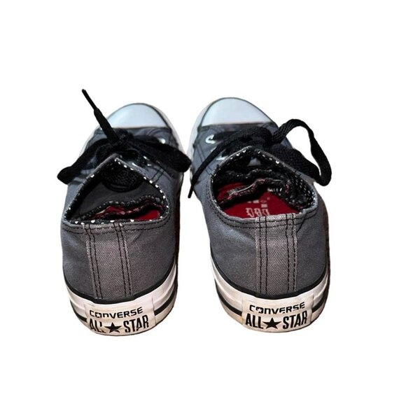 CONVERSE Chuck Taylor Size 9 Charcoal Gray Canvas Low Top Sneakers - Picture 3 of 5